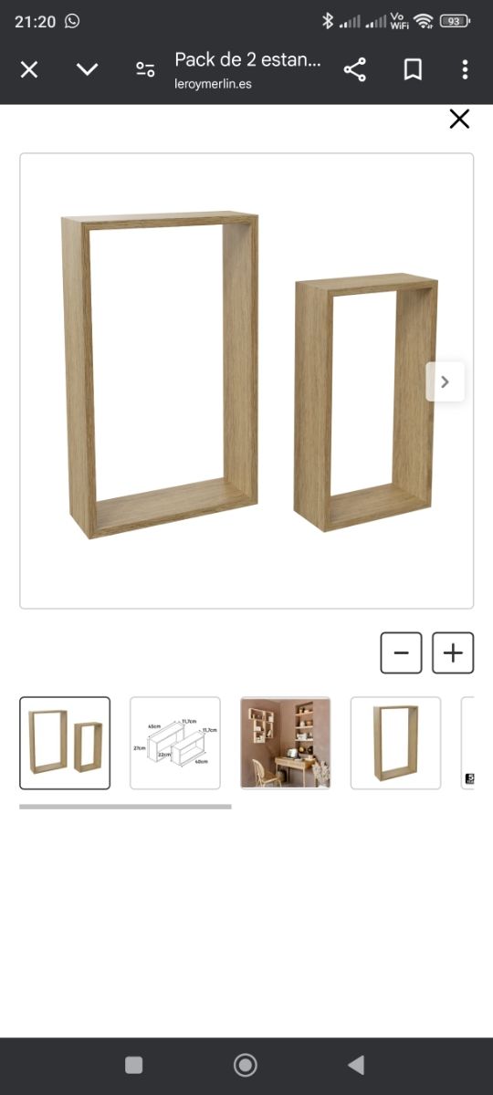 2 Estantes a estrenar