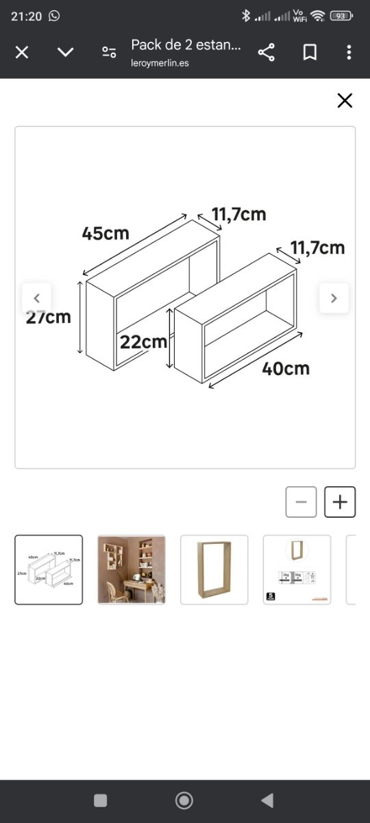 2 Estantes a estrenar