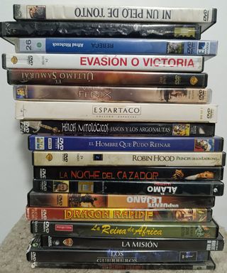 lote dvd 18 películas
