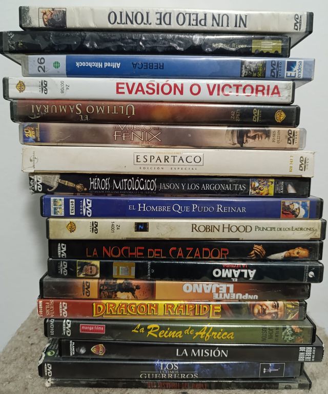 lote dvd 18 películas