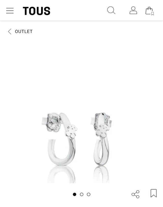 pendientes Tous plata