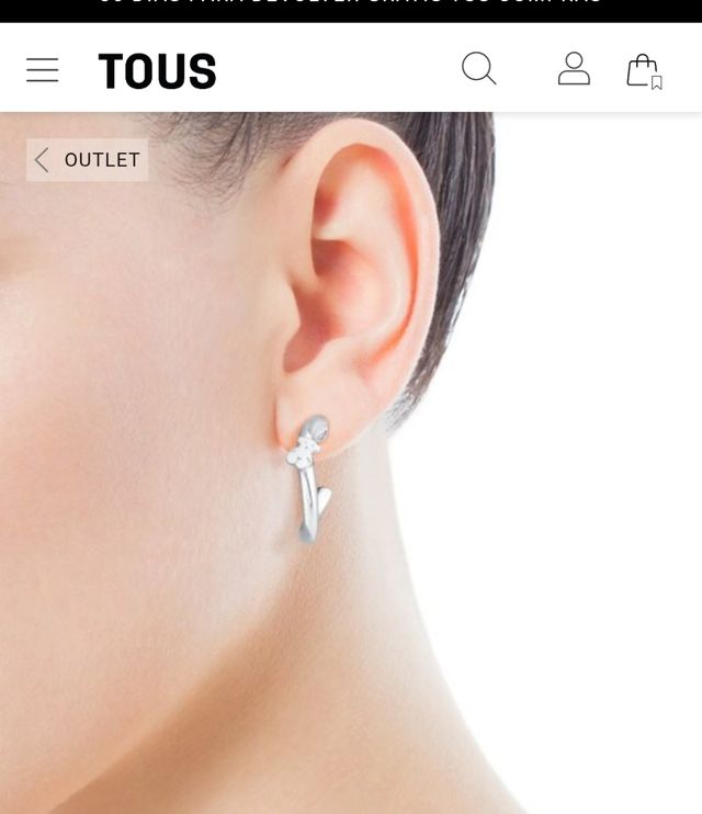 pendientes Tous plata