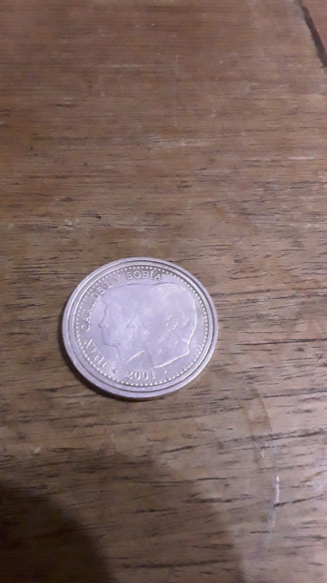 Moneda de 2000 pesetas de plata del 2001