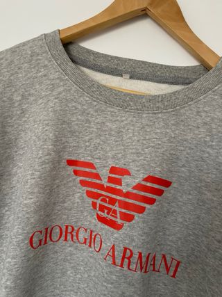 sudadera gris giorgio armani