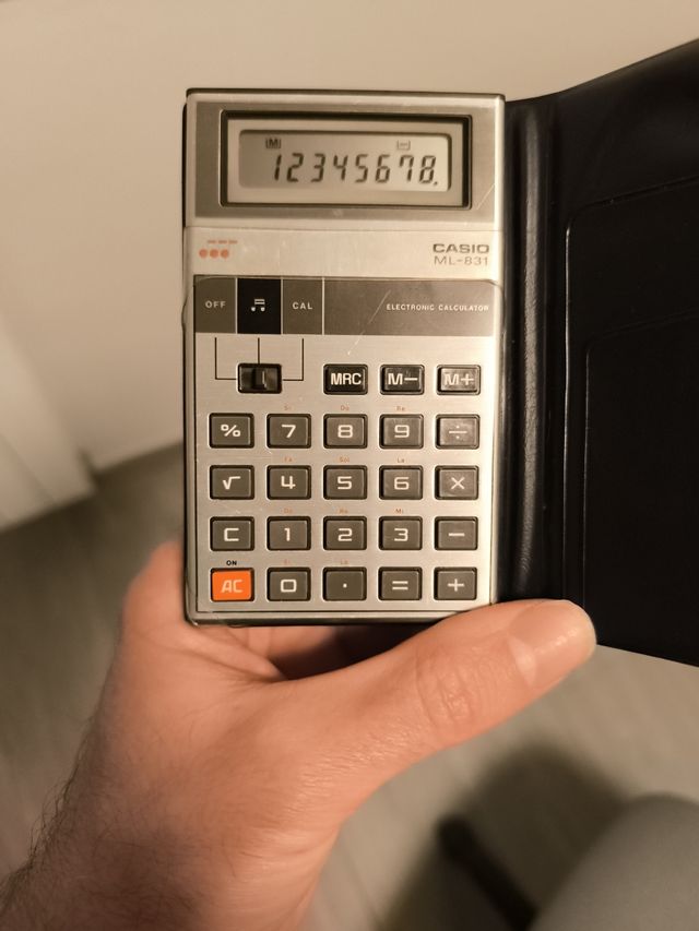 Calculadora musical Casio.