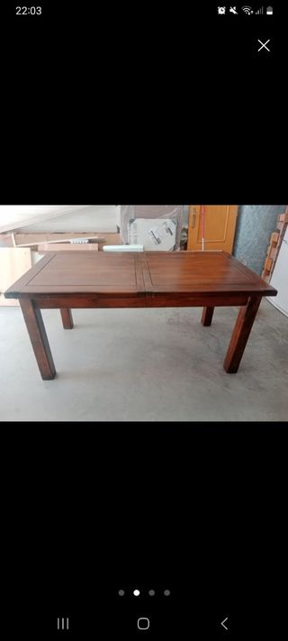 Mesa de madera maciza 
