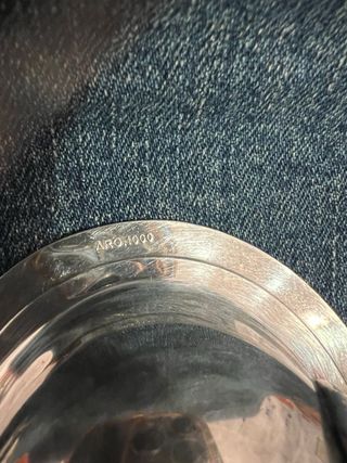 AZUCARERO Y CUCHARA PLATA ARG1.000