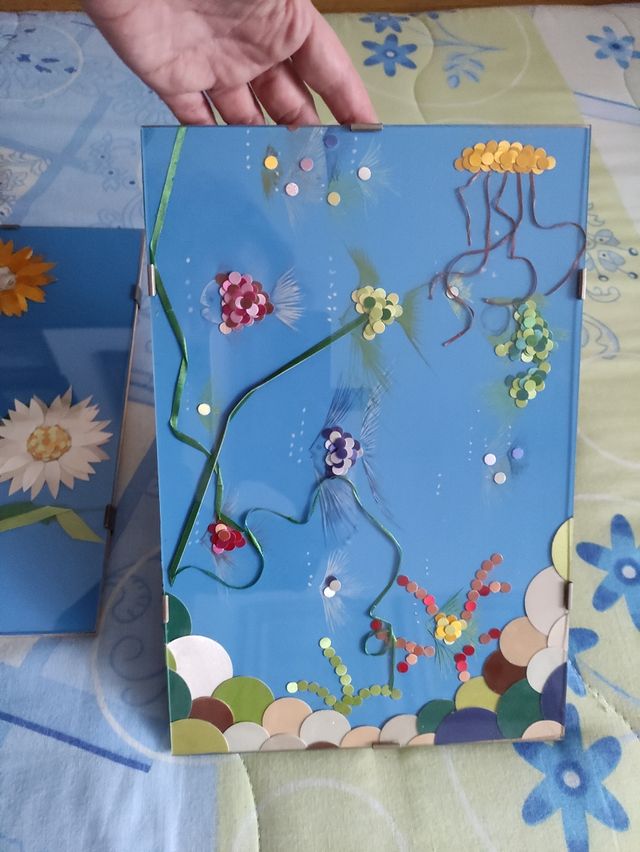 Coppia di cornici a giorno