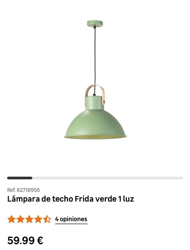 Lámpara de techo Frida verde