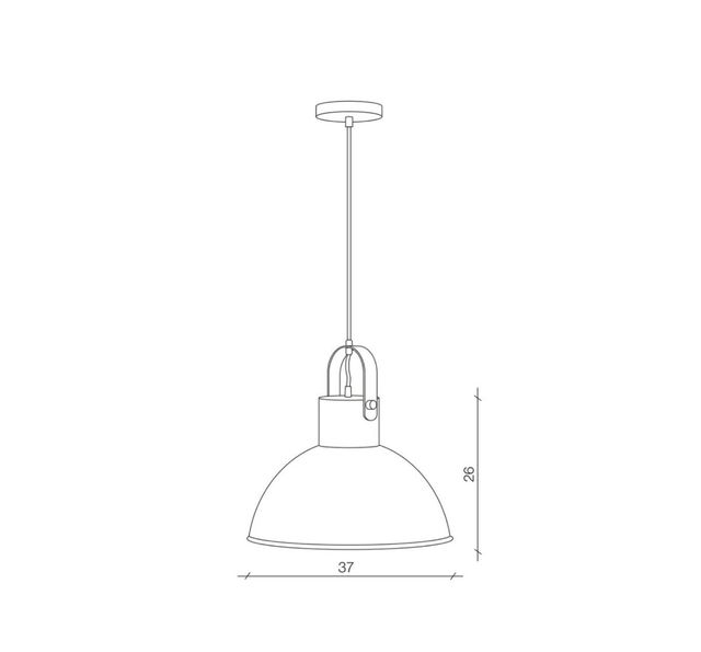 Lámpara de techo Frida verde