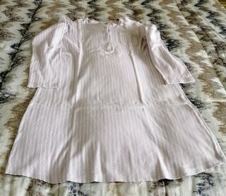 Camicia da notte felpata rosa antico Linclalor XXL