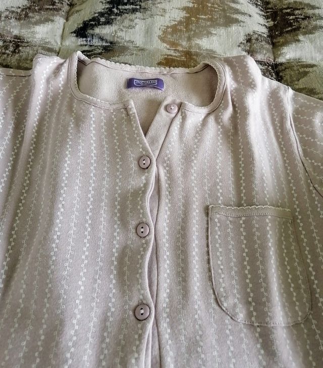 Camicia da notte felpata rosa antico Linclalor XXL