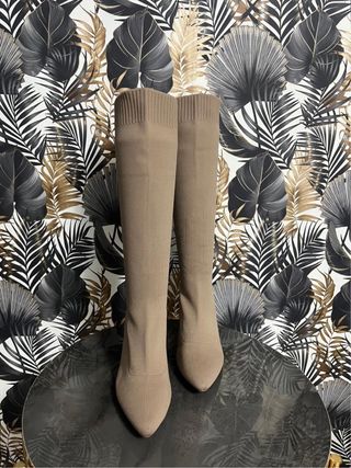 Stivali alti beige 36 37 38