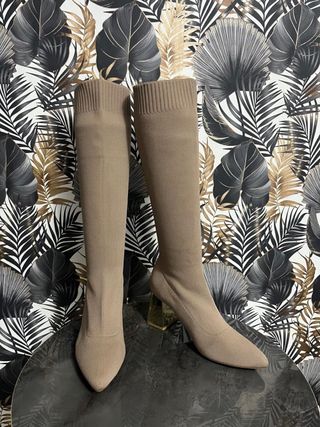Stivali alti beige 36 37 38