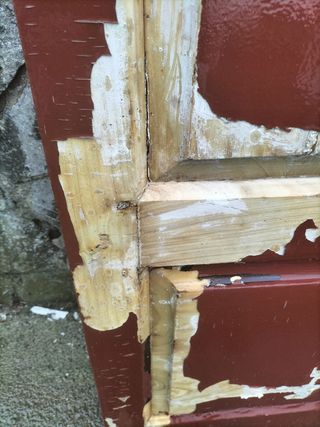 Puerta de madera antigua grande