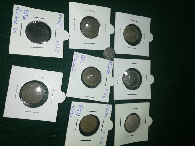 Lote de 9 Botones Militares Napoleónicos