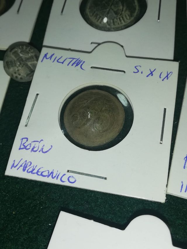 Lote de 9 Botones Militares Napoleónicos