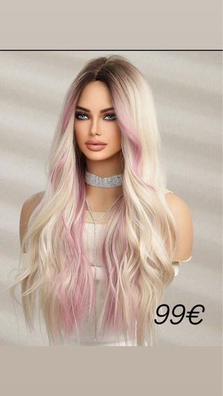 Peluca natural fantasia