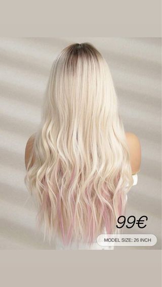 Peluca natural fantasia