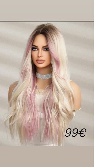 Peluca natural fantasia
