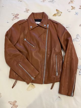 Cazadora cuero MANGO