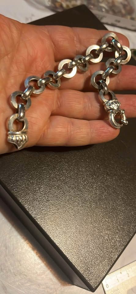 Bellissimo bracciale in argento 925, artigianale