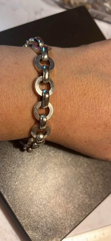 Bellissimo bracciale in argento 925, artigianale