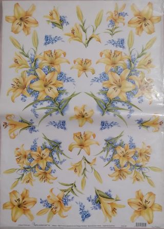 1 foglio di carta per decoupage Calambour