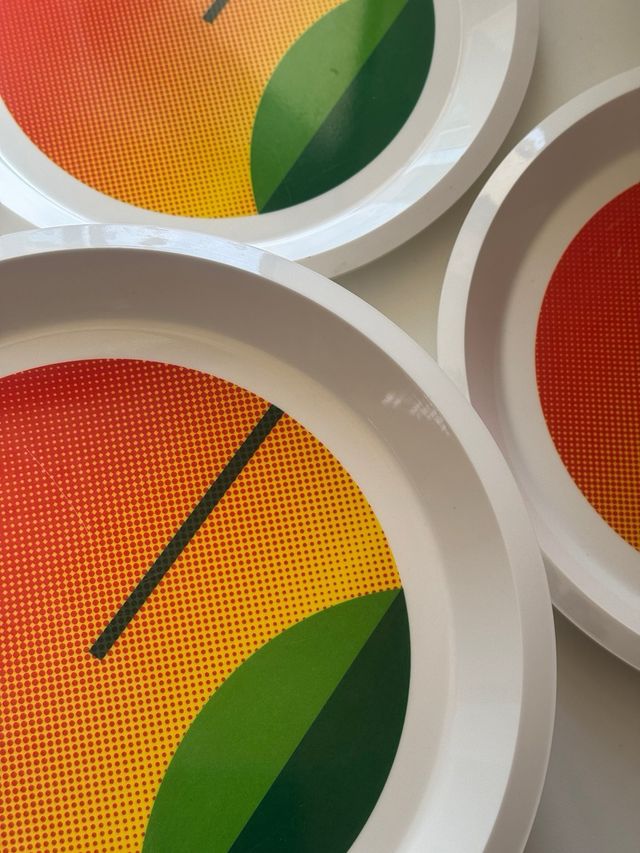 Set 16x Piatti Piani Vintage