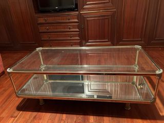 Mesa salon de cristal