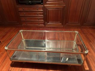Mesa salon de cristal