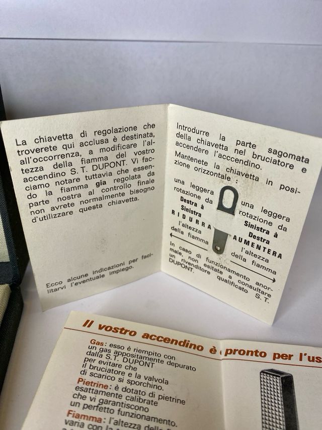 Accendino Dupont Placcato Oro A Gas Vintage 70s