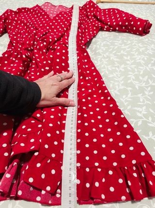Vestido lunares volante talla 40