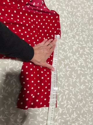 Vestido lunares volante talla 40