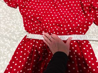 Vestido lunares volante talla 40