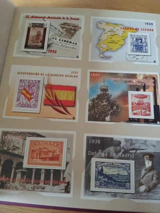 La España contemporánea en sellos de correos