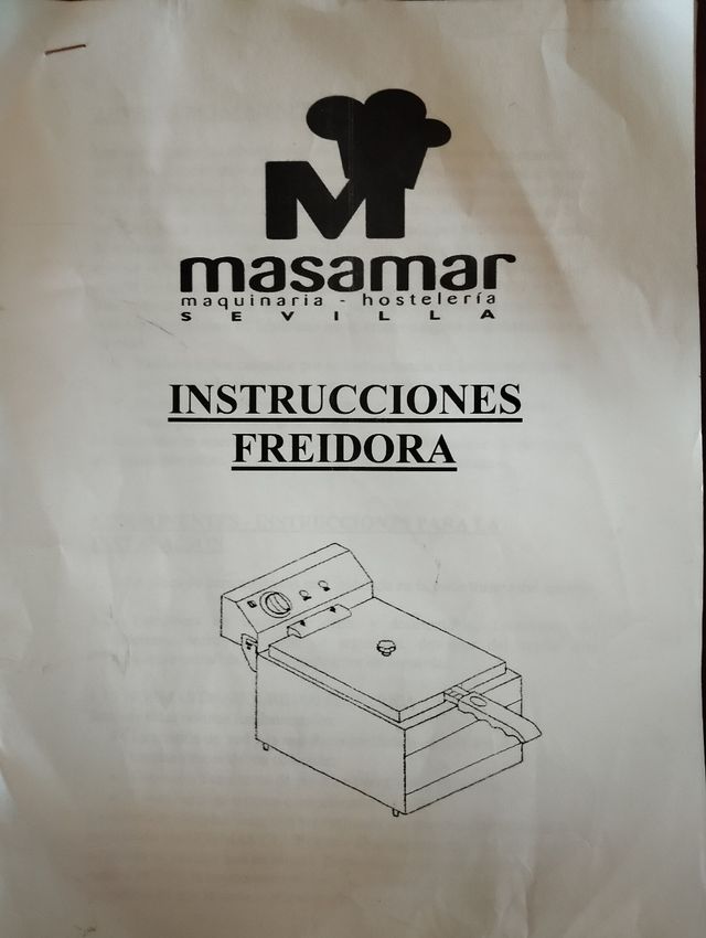 Freidora Masamar 5 litros 3000W CE