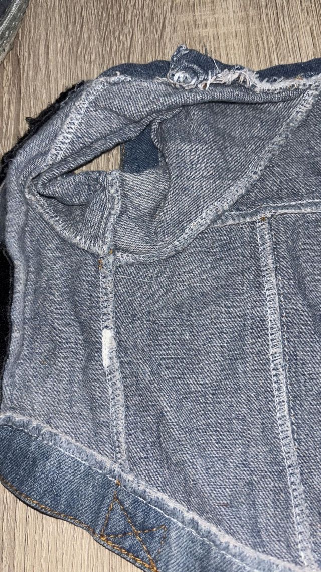 Camiseta vaquera de calavera para perros