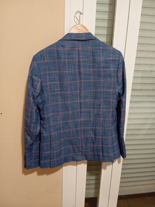 Chaqueta americana de cuadros talla M