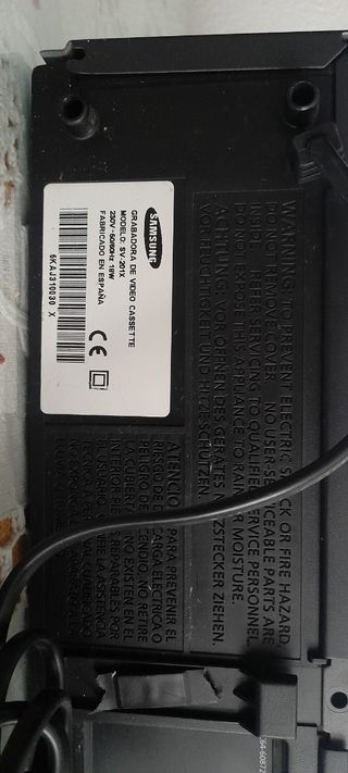 Grabadora de video cassette Samsung
