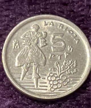 Moneda de 5 pesetas 1996