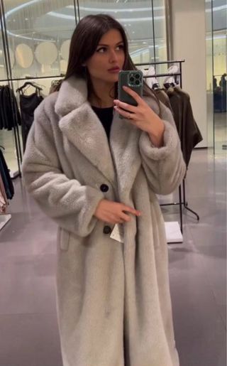 Abrigo largo pelo