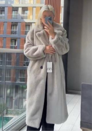 Abrigo largo pelo