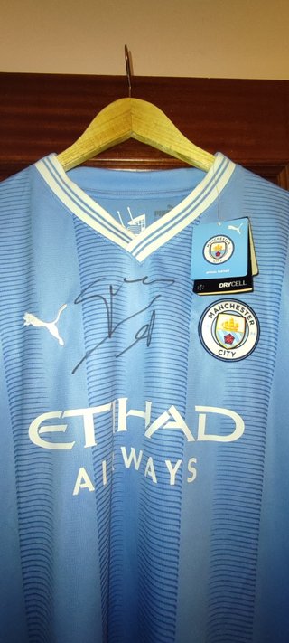 Camiseta Manchester city firmada