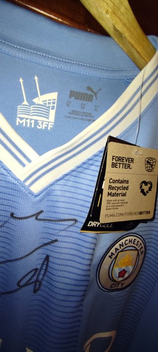 Camiseta Manchester city firmada