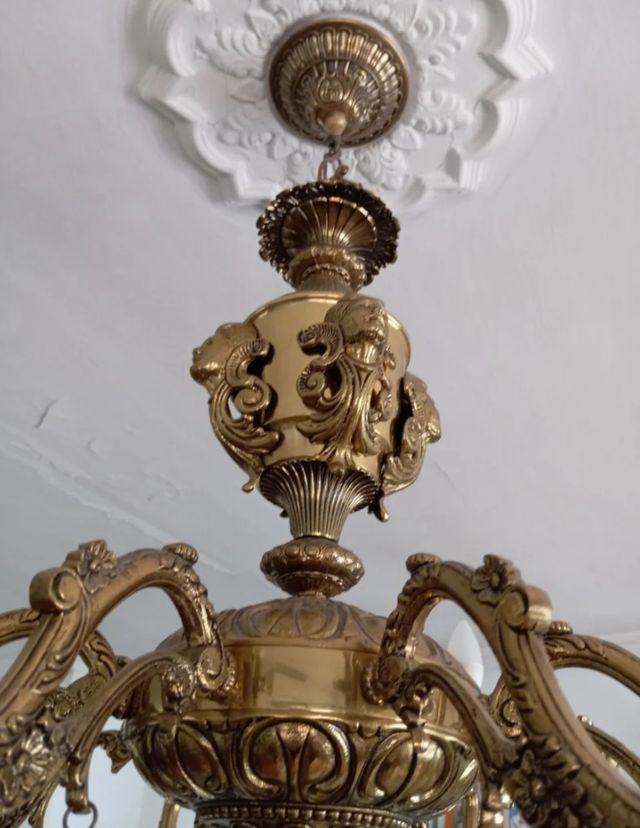 LAMPARA TECHO BRONCE