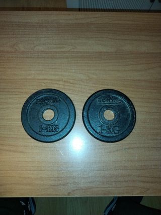 2 pesas de 1 kilo