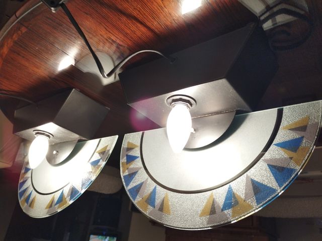 Pareja. Lámparas. Murano. Italia. Año 50