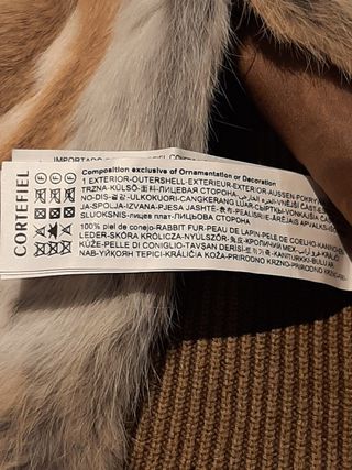 Chaleco Cortefiel Piel Conejo y punto Nuevo - 40 €