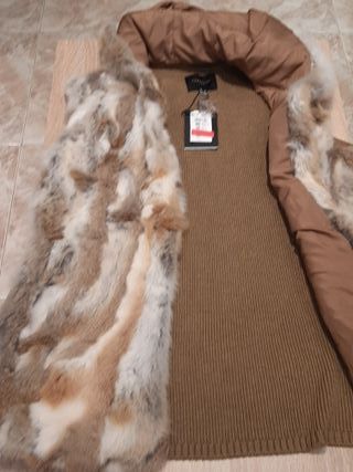 Chaleco Cortefiel Piel Conejo y punto Nuevo - 40 €